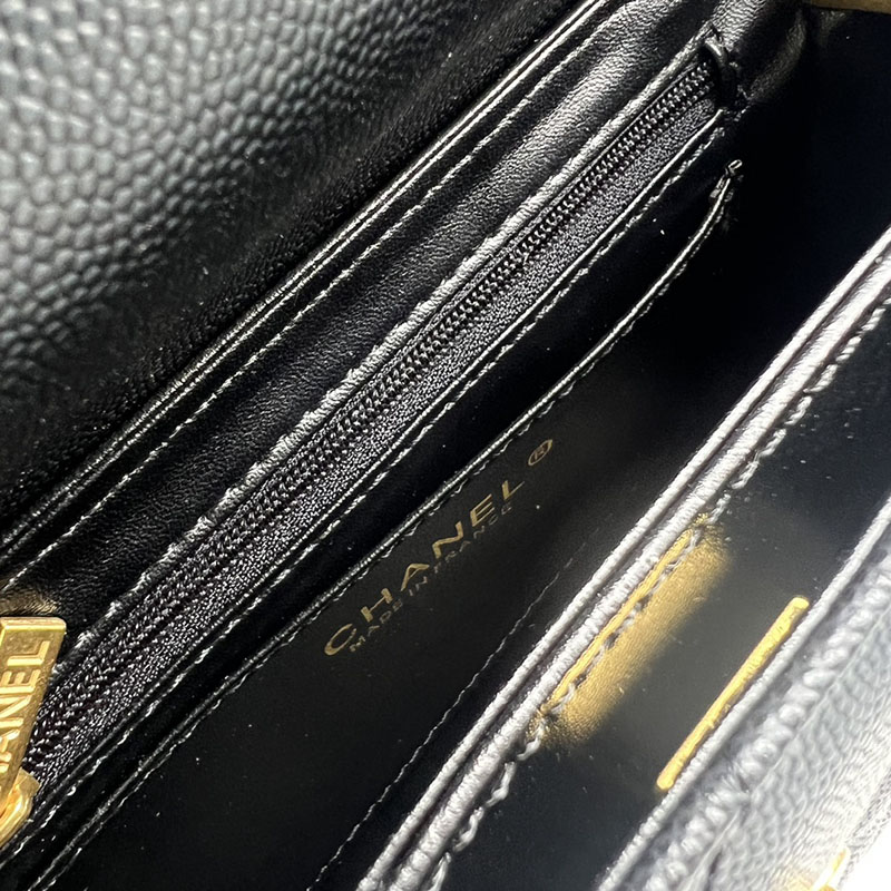最高級シャネルスーパーコピー シャネルバッグコピー CHANEL ミニバッグ 2025 新作 レディース 黒 (ブラック) 1212 キャビアスキン ゴールド金具 2411011 - 画像 (2)