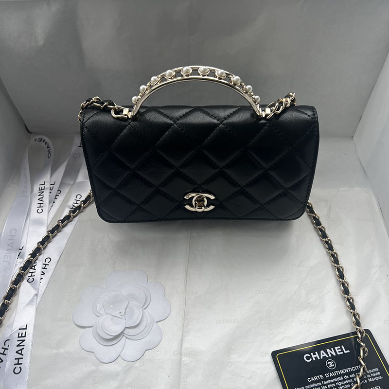 最高級シャネルスーパーコピー シャネルバッグコピー CHANEL バッグ 2025 新作 チェーンウォレット 黒 (ブラック) 1201 カーフスキン シャンパンゴールド金具 2411015 - 画像 (9)