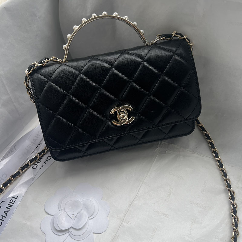 最高級シャネルスーパーコピー シャネルバッグコピー CHANEL バッグ 2025 新作 チェーンウォレット 黒 (ブラック) 1201 カーフスキン シャンパンゴールド金具 2411015 - 画像 (8)