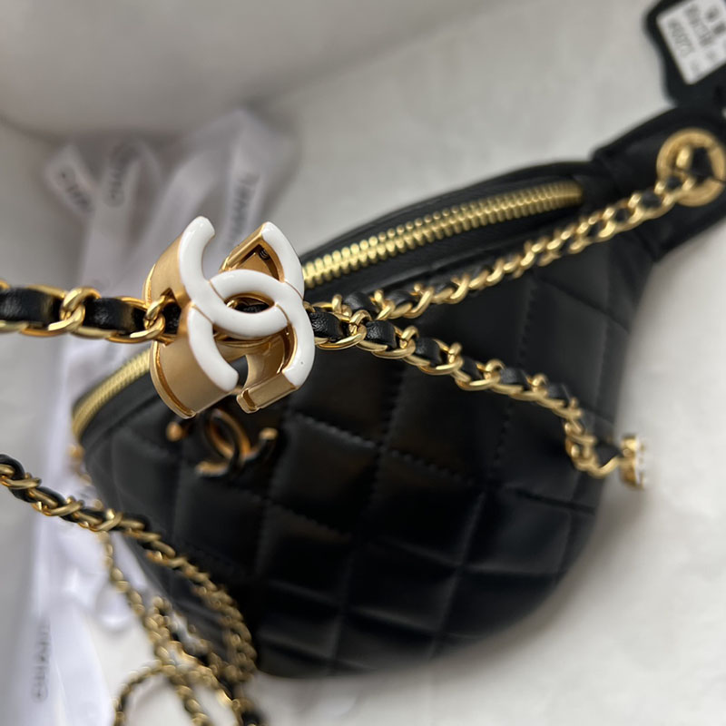 最高級シャネルスーパーコピー シャネルバッグコピー シャネル ボディバッグ レディース ウエストバッグ 黒 (ブラック) AS4860 ラムスキン ゴールド金具 2411064 - 画像 (7)