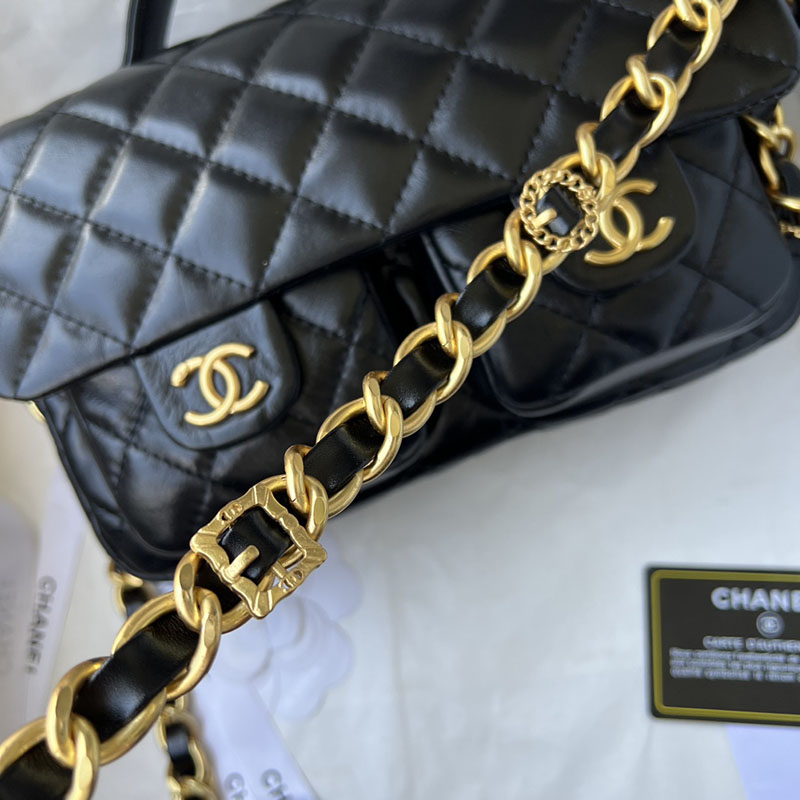 最高級シャネルスーパーコピー シャネルバッグコピー ショルダーバッグ シャネル バッグ 値段 正規 黒 (ブラック) AS362 ラムスキン ゴールド金具 2411075 - 画像 (5)