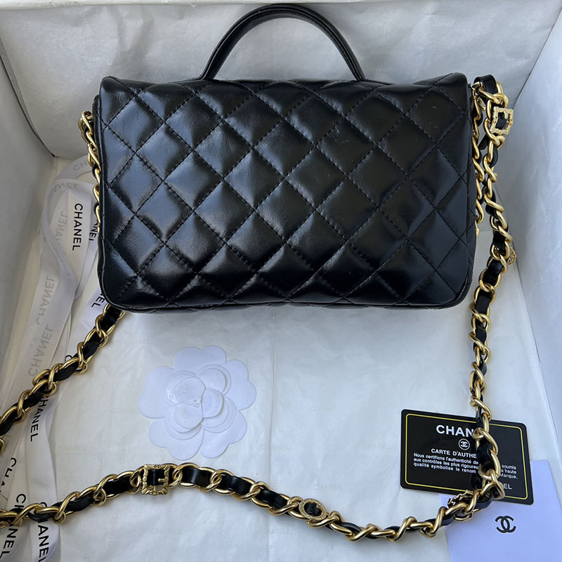 最高級シャネルスーパーコピー シャネルバッグコピー ショルダーバッグ シャネル バッグ 値段 正規 黒 (ブラック) AS362 ラムスキン ゴールド金具 2411075 - 画像 (4)