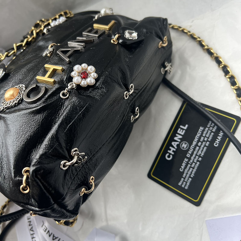 最高級シャネルスーパーコピー シャネルバッグコピー CHANEL 22 ハンドバッグ 新作 2024 黒 (ブラック) AS1206 カーフスキン ゴールド金具 2411082 - 画像 (5)