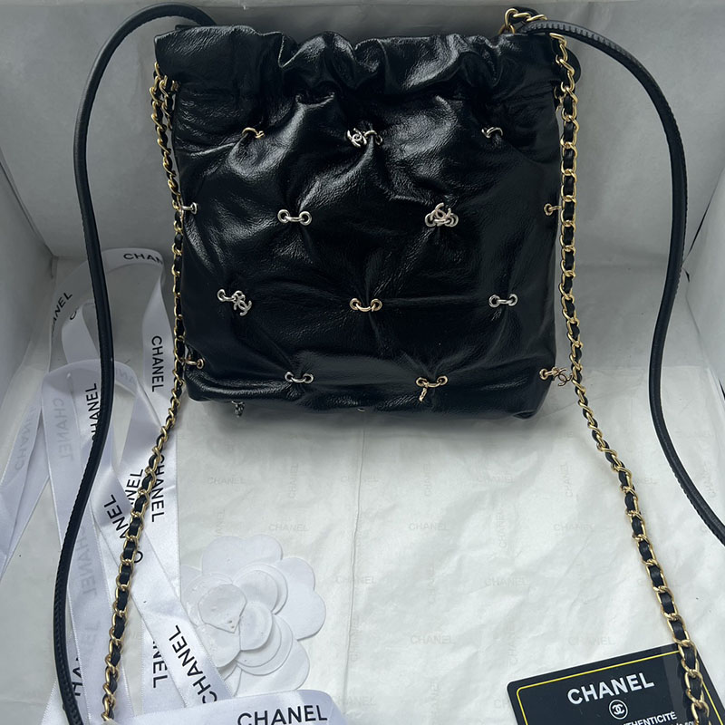 最高級シャネルスーパーコピー シャネルバッグコピー CHANEL 22 ハンドバッグ 新作 2024 黒 (ブラック) AS1206 カーフスキン ゴールド金具 2411082 - 画像 (4)