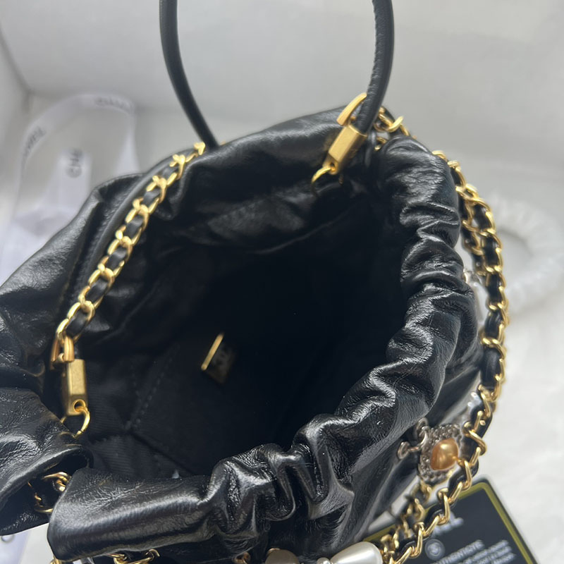 最高級シャネルスーパーコピー シャネルバッグコピー CHANEL 22 ハンドバッグ 新作 2024 黒 (ブラック) AS1206 カーフスキン ゴールド金具 2411082 - 画像 (2)