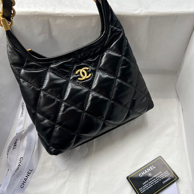 最高級シャネルスーパーコピー シャネルバッグコピー chanel ホーボー バッグ 新作 2024 黒 (ブラック) AS538 ラムスキン ゴールド金具 2411086 - 画像 (9)