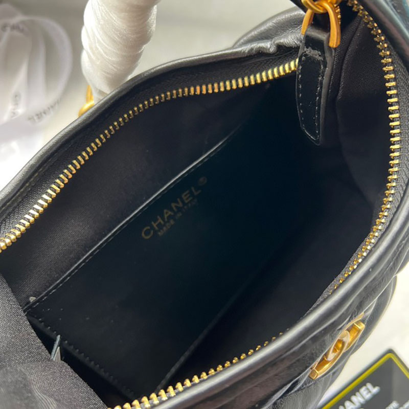 最高級シャネルスーパーコピー シャネルバッグコピー chanel ホーボー バッグ 新作 2024 黒 (ブラック) AS538 ラムスキン ゴールド金具 2411086 - 画像 (3)