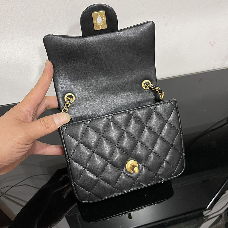 最高級シャネルスーパーコピー シャネルバッグコピー ミニマトラッセ ボールチェーンショルダー 黒 (ブラック) AS1786-B02916-94305 ラムスキン ゴールド金具 - 画像 (5)