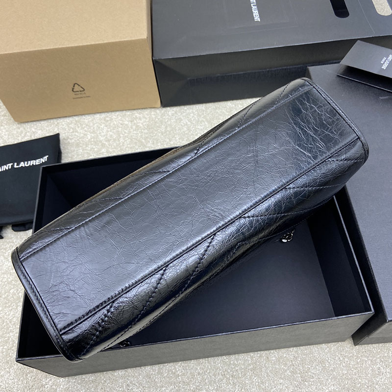 最高級サンローランスーパーコピー サンローランバッグコピー ニキ ショッピングバッグ 人気 ブラック 5779990EN041000 - 画像 (6)