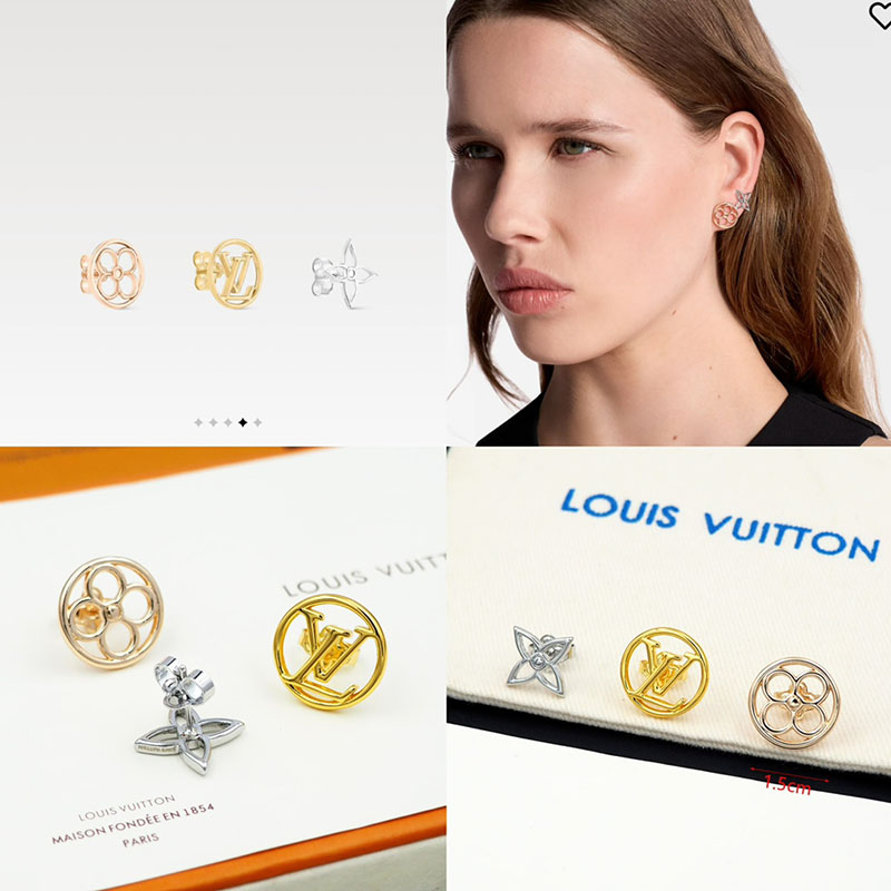 最高級ルイヴィトンスーパーコピー ルイヴィトンピアスコピー ピアス・LV レース M01041 シルバー - 画像 (8)