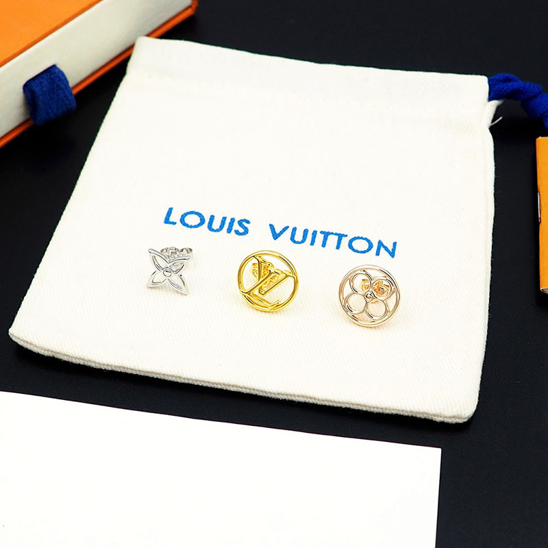 最高級ルイヴィトンスーパーコピー ルイヴィトンピアスコピー ピアス・LV レース M01041 シルバー - 画像 (4)