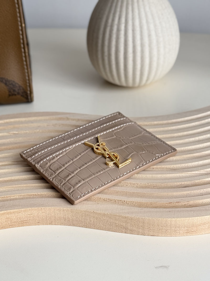 最高級サンローランスーパーコピー サンローランカードケースコピー カサンドラ カードケース 名刺入れ ダークベージュ 423291DND1J2721 - 画像 (7)