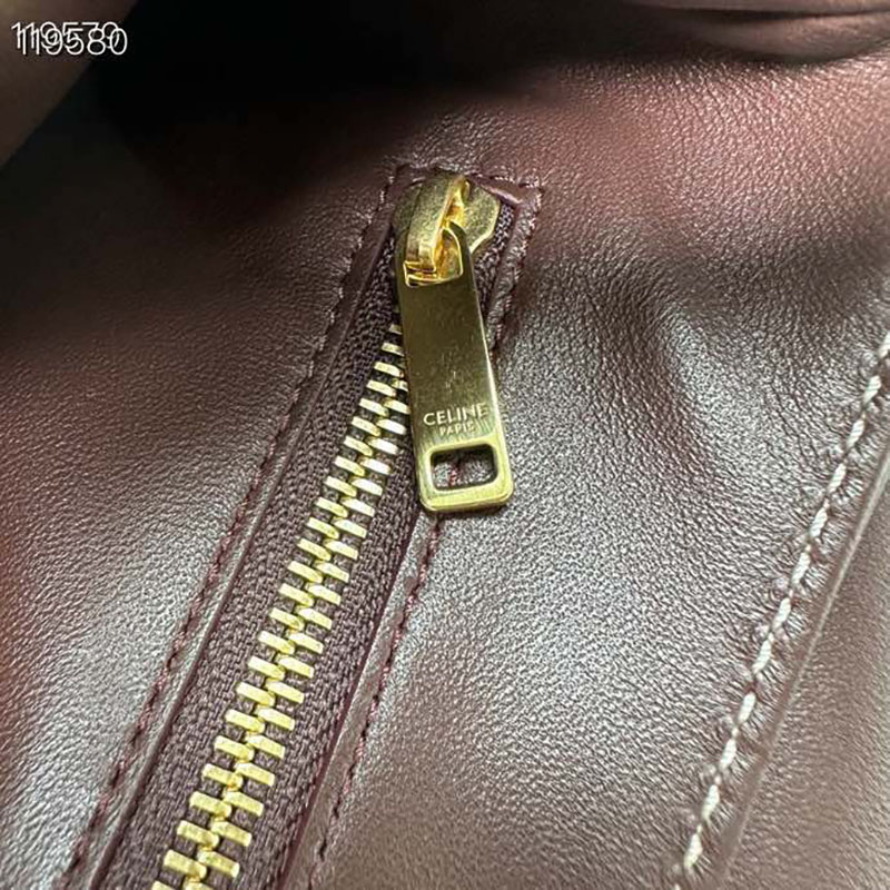 最高級セリーヌスーパーコピー セリーヌバッグコピー ミディアム ポリー バッグ ヴィンテージブラウン 115633FDU.19VT カーフスキン ゴールド金具 - 画像 (3)