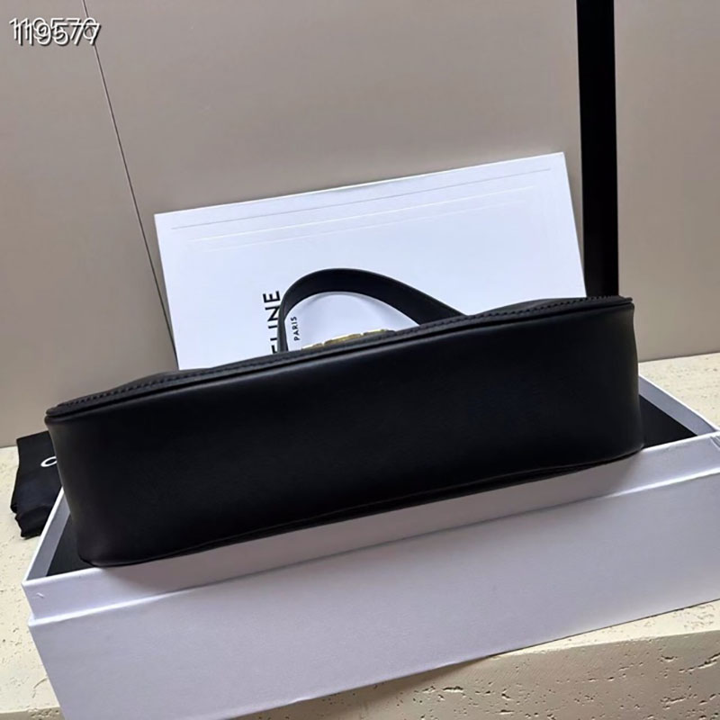 最高級セリーヌスーパーコピー セリーヌバッグコピー ミディアム ポリー バッグ ブラック 115633FDU.38NO カーフスキン ゴールド金具 - 画像 (7)