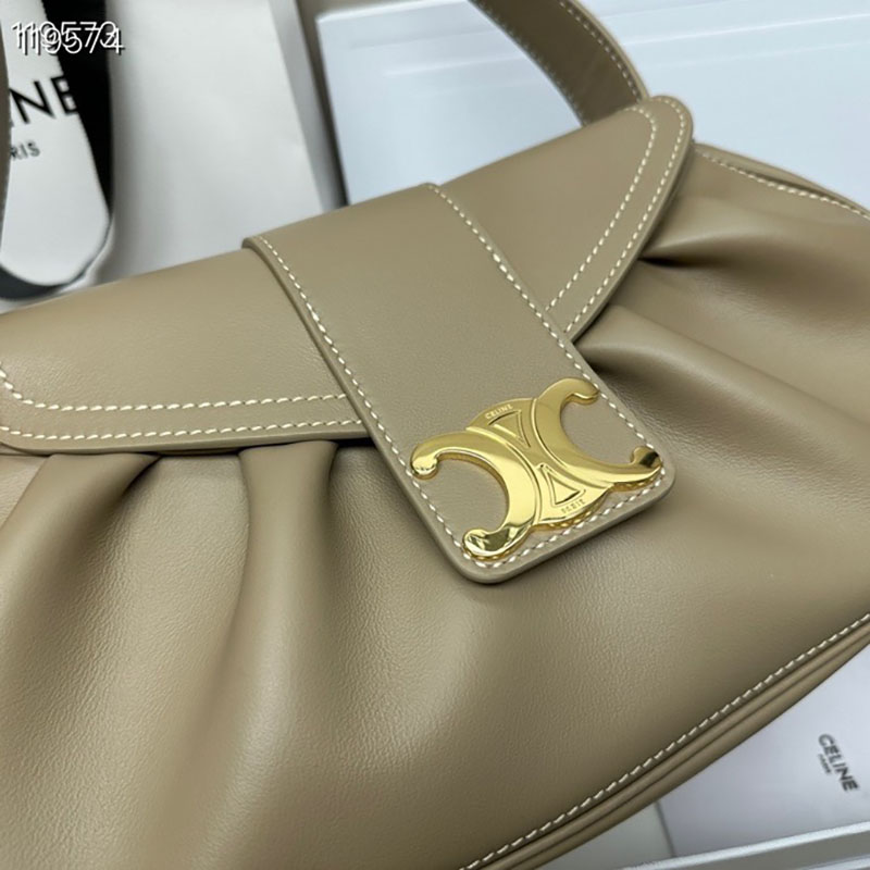 最高級セリーヌスーパーコピー セリーヌバッグコピー ミディアム ポリー バッグ ブラウンセピア 115633FDU.18BS カーフスキン ゴールド金具 - 画像 (8)