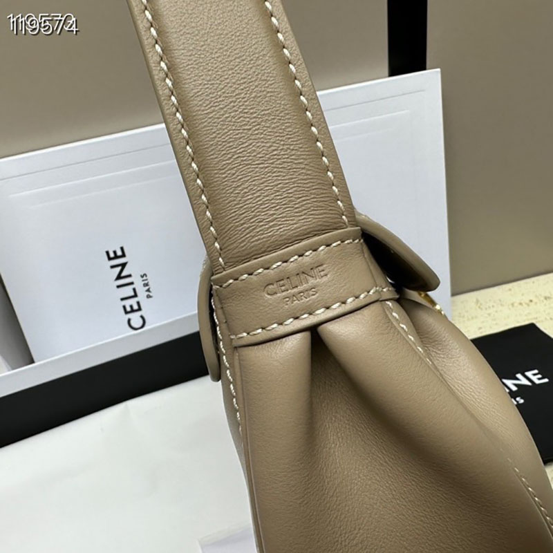 最高級セリーヌスーパーコピー セリーヌバッグコピー ミディアム ポリー バッグ ブラウンセピア 115633FDU.18BS カーフスキン ゴールド金具 - 画像 (6)