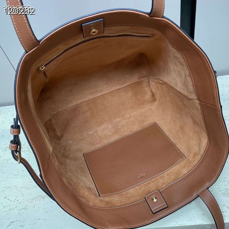 最高級セリーヌスーパーコピー セリーヌバッグコピー ミディアム カバ アナイス キュイル トリオンフ タン 116853ENY.04LU カーフスキン ゴールド金具 - 画像 (2)