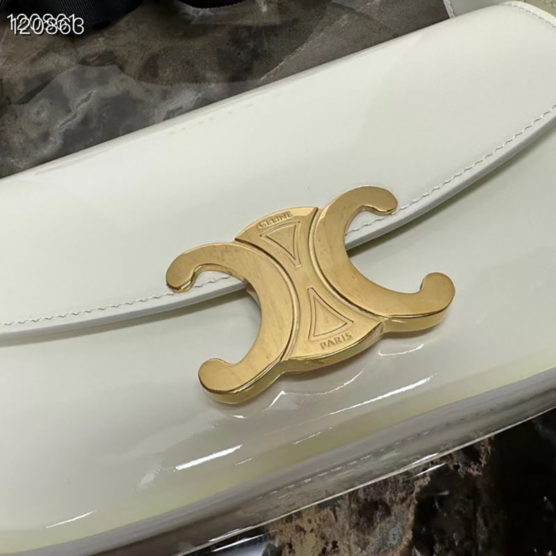 最高級セリーヌスーパーコピー セリーヌバッグコピー ショルダーバッグ テランス ホワイトコットン 118313FZI.00WC カーフスキン ゴールド金具 - 画像 (5)
