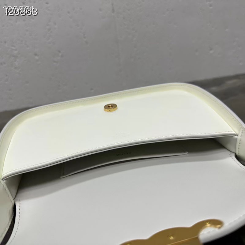 最高級セリーヌスーパーコピー セリーヌバッグコピー ショルダーバッグ テランス ホワイトコットン 118313FZI.00WC カーフスキン ゴールド金具 - 画像 (2)