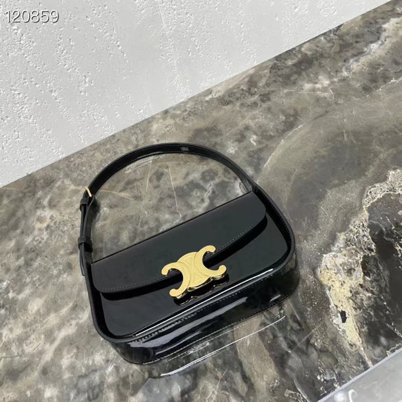 最高級セリーヌスーパーコピー セリーヌバッグコピー ショルダーバッグ テランス ブラック 118313FZI.38NO カーフスキン ゴールド金具 - 画像 (7)