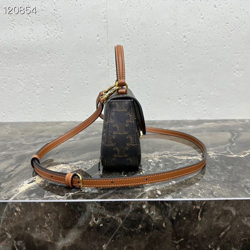 最高級セリーヌスーパーコピー セリーヌバッグコピー ティーン CELINE ローラ タン 119533BF4.04LU カーフスキン ゴールド金具 - 画像 (9)