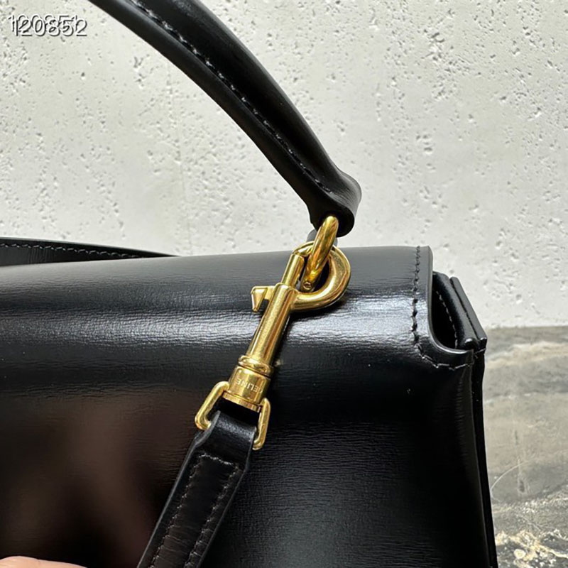 最高級セリーヌスーパーコピー セリーヌバッグコピー ティーン CELINE ローラ ブラック 119533BF4.38NO カーフスキン ゴールド金具 - 画像 (6)
