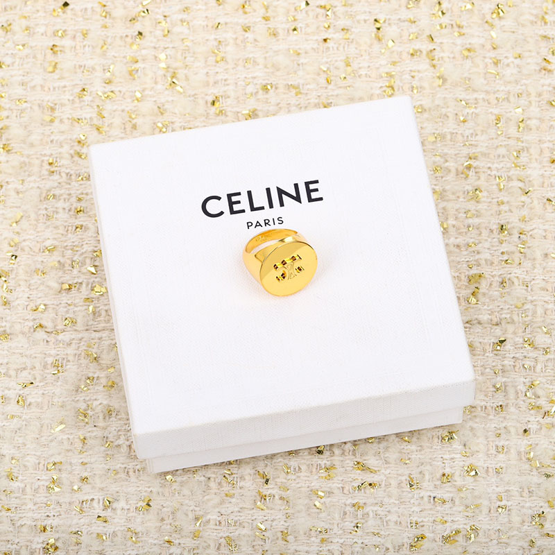 最高級セリーヌスーパーコピー セリーヌ指輪コピー CELINE トリオンフ シグネット リング 461CW6BRA.35OR ゴールド - 画像 (6)