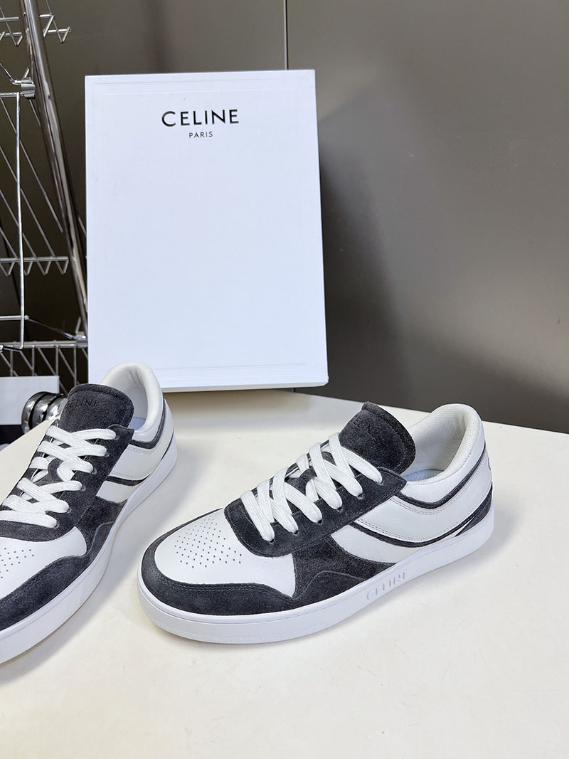 最高級セリーヌスーパーコピー セリーヌ靴コピー CELINE レースアップ ロースニーカー / スエードカーフスキン & カーフスキン 349223721C.09OP グレー - 画像 (8)