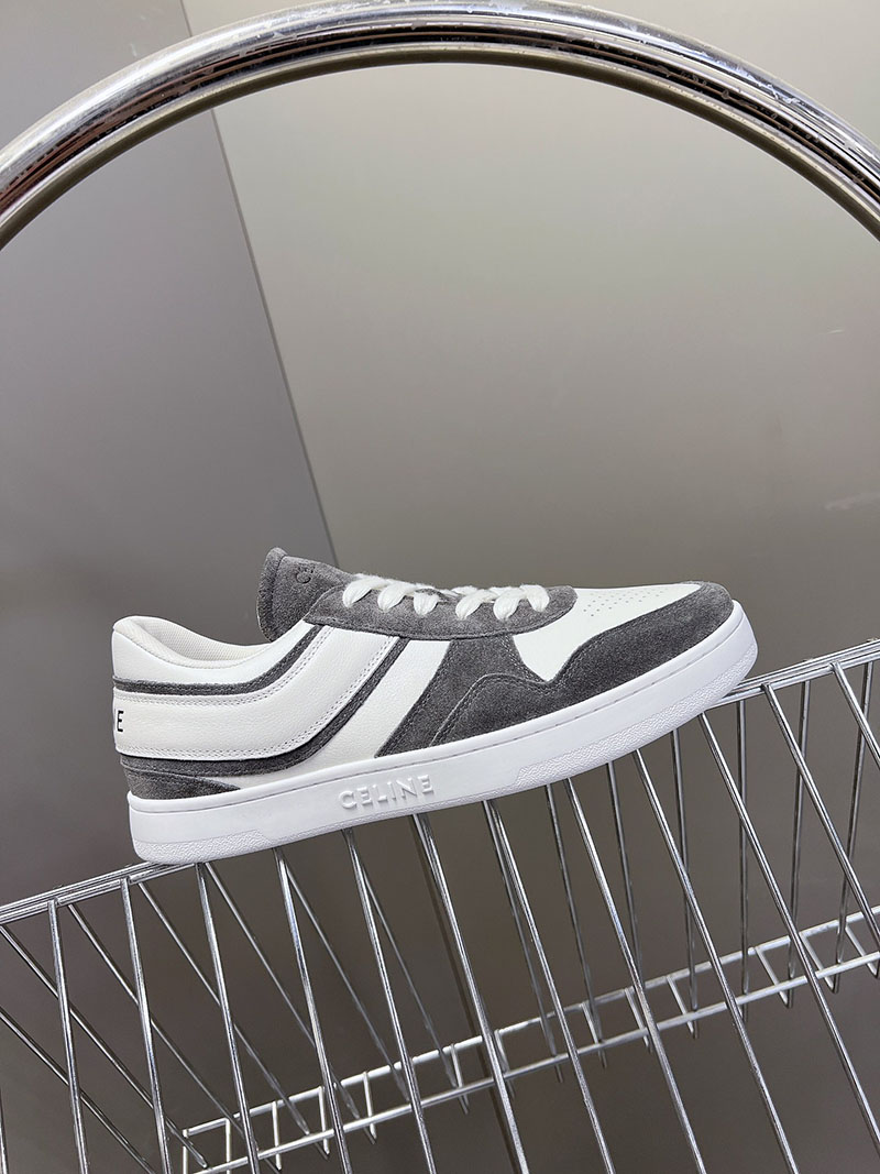 最高級セリーヌスーパーコピー セリーヌ靴コピー CELINE レースアップ ロースニーカー / スエードカーフスキン & カーフスキン 349223721C.09OP グレー - 画像 (6)