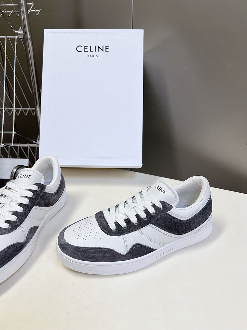 最高級セリーヌスーパーコピー セリーヌ靴コピー CELINE レースアップ ロースニーカー / スエードカーフスキン & カーフスキン 349223721C.38NO ブラック - 画像 (8)
