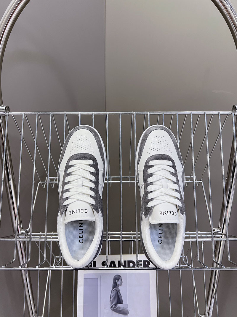最高級セリーヌスーパーコピー セリーヌ靴コピー CELINE レースアップ ロースニーカー / スエードカーフスキン & カーフスキン 349223721C.38NO ブラック - 画像 (5)