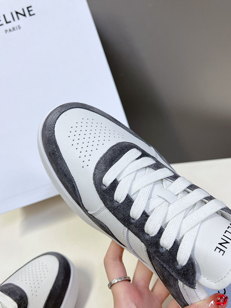 最高級セリーヌスーパーコピー セリーヌ靴コピー CELINE レースアップ ロースニーカー / スエードカーフスキン & カーフスキン 349223721C.38NO ブラック - 画像 (4)
