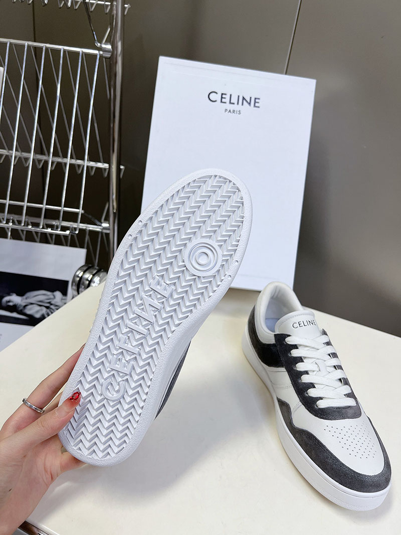 最高級セリーヌスーパーコピー セリーヌ靴コピー CELINE レースアップ ロースニーカー / スエードカーフスキン & カーフスキン 349223721C.38NO ブラック - 画像 (2)