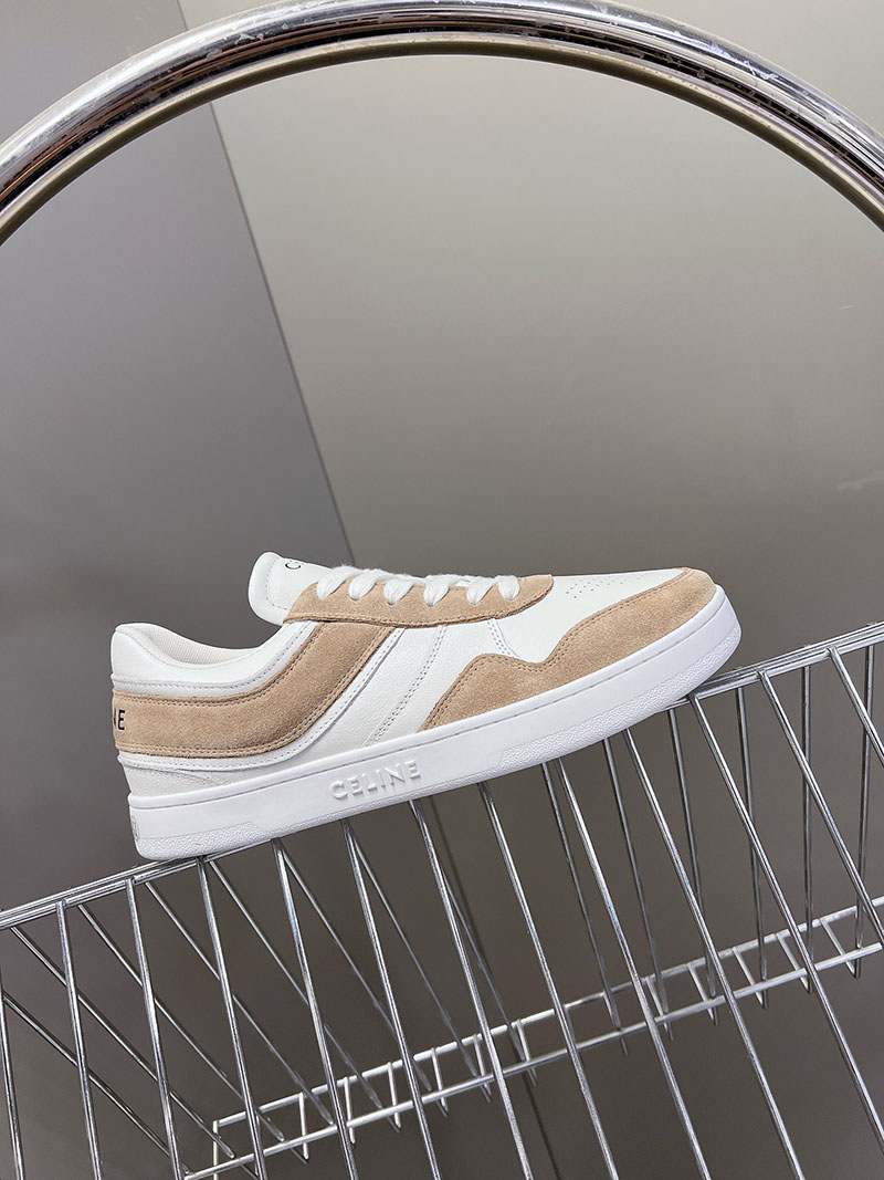 最高級セリーヌスーパーコピー セリーヌ靴コピー CELINE レースアップ ロースニーカー / スエードカーフスキン & カーフスキン 349223721C.02LT ライトベージュ - 画像 (6)