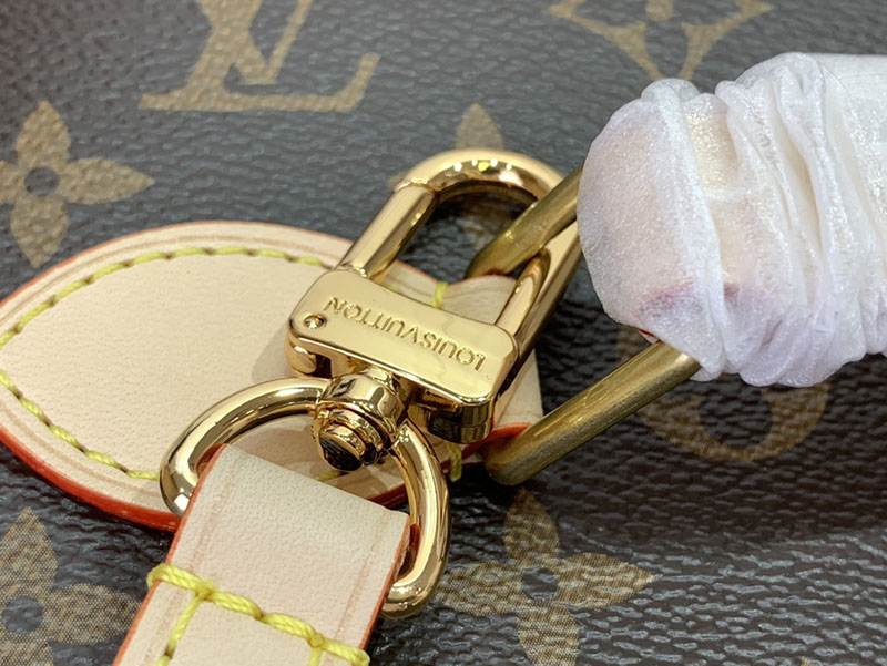 ルイヴィトン 化粧品ポーチ 人気 ニース BB ブラウン M42265 モノグラム・キャンバス ゴールド金具 - 画像 (6)