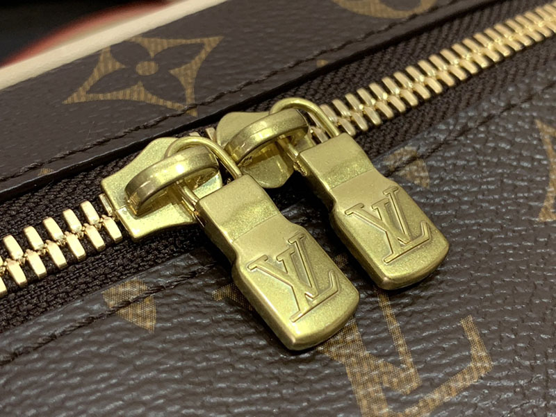 ルイヴィトン 化粧品ポーチ 人気 ニース BB ブラウン M42265 モノグラム・キャンバス ゴールド金具 - 画像 (4)