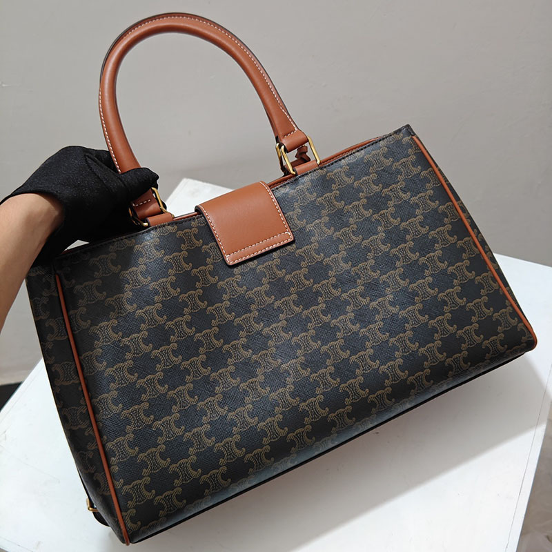 N品 セリーヌ バッグ 人気 ランキング ミディアム アポリーヌ バッグ CELINE セリーヌ アウトレット どれくらい安い 114963FK6.04LU タン ゴールド金具 - 画像 (8)