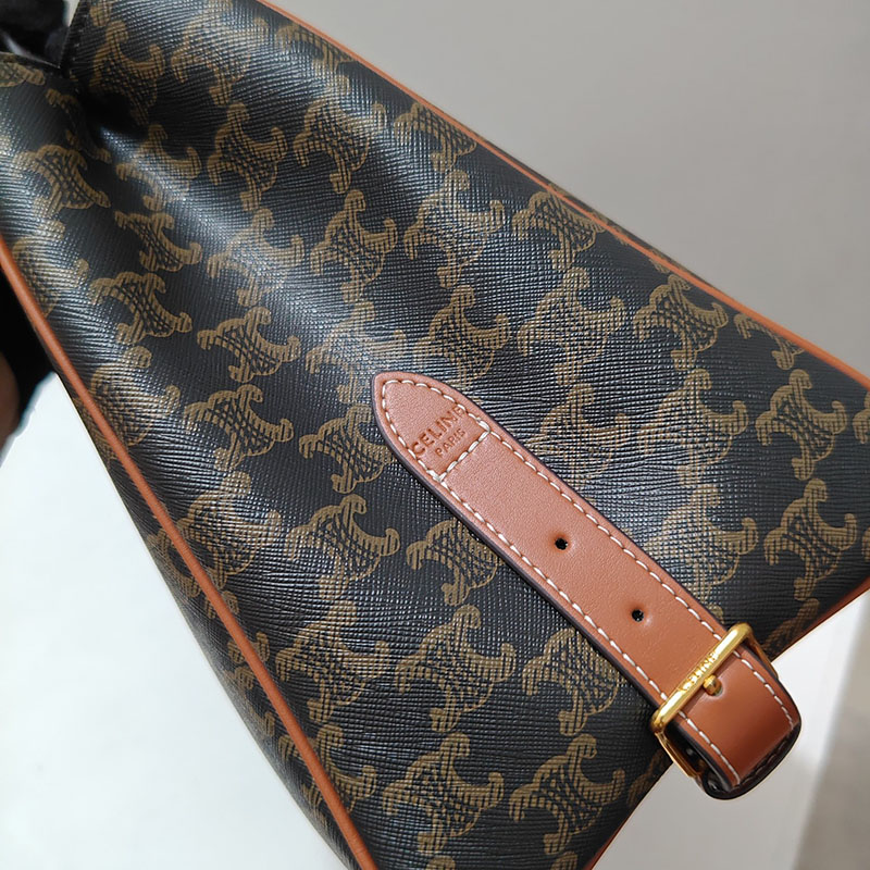 N品 セリーヌ バッグ 人気 ランキング ミディアム アポリーヌ バッグ CELINE セリーヌ アウトレット どれくらい安い 114963FK6.04LU タン ゴールド金具 - 画像 (5)