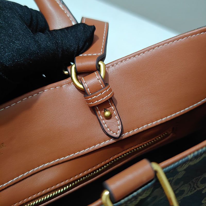 N品 セリーヌ バッグ 人気 ランキング ミディアム アポリーヌ バッグ CELINE セリーヌ アウトレット どれくらい安い 114963FK6.04LU タン ゴールド金具 - 画像 (4)