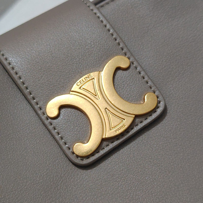 N品 セリーヌ バッグ 人気 ランキング ミディアム アポリーヌ バッグ CELINE セリーヌ アウトレット どれくらい安い 114963FK6.18BS ブラウンセピア ゴールド金具 - 画像 (7)