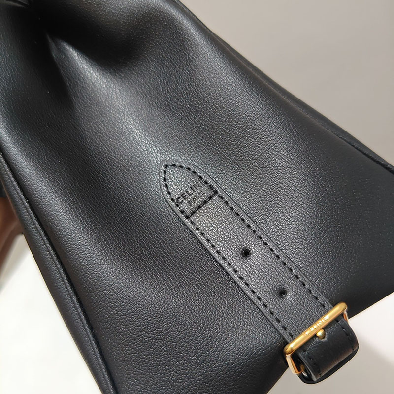 N品 セリーヌ バッグ 人気 ランキング ミディアム アポリーヌ バッグ CELINE セリーヌ アウトレット どれくらい安い 114963FK6.38NO ブラック ゴールド金具 - 画像 (5)