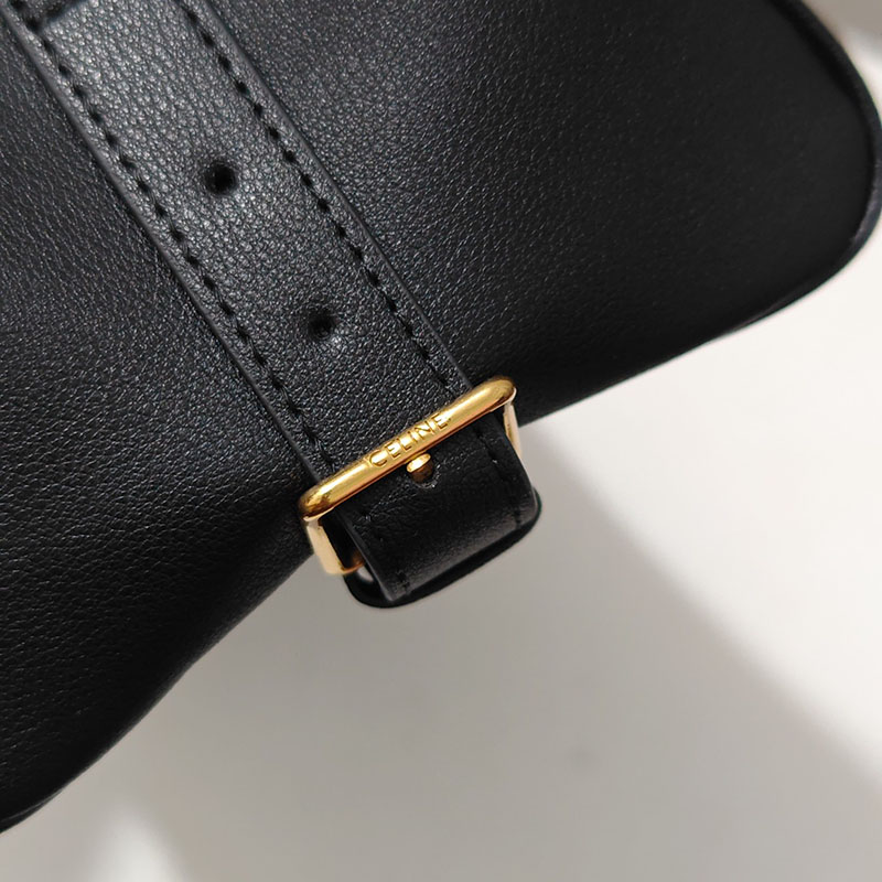N品 セリーヌ バッグ 人気 ランキング ミディアム アポリーヌ バッグ CELINE セリーヌ アウトレット どれくらい安い 114963FK6.38NO ブラック ゴールド金具 - 画像 (4)