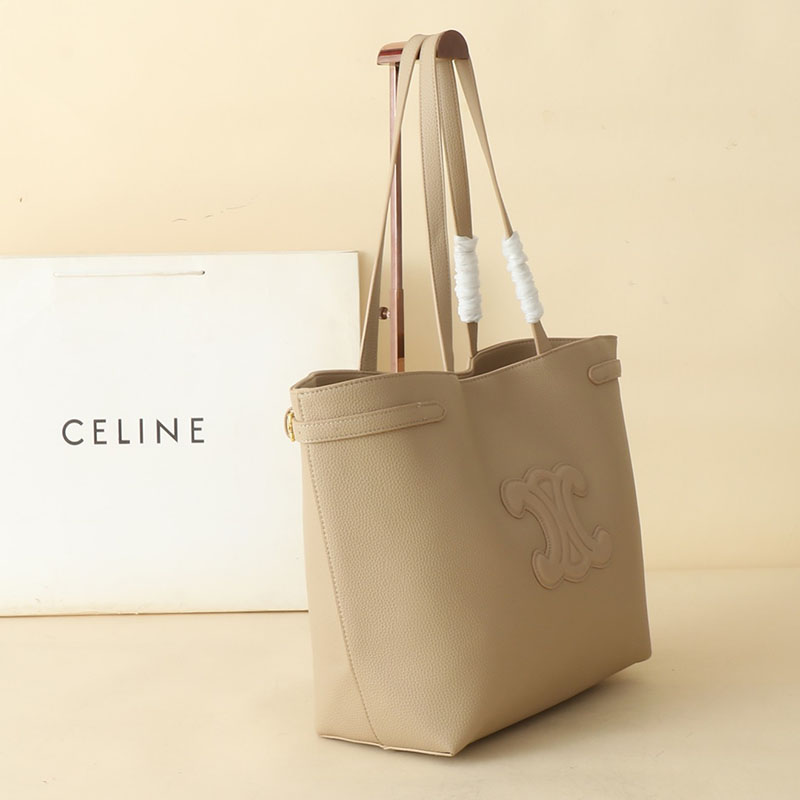 N品 セリーヌ バッグ 人気 ランキング CELINE トートバッグ 人気 ミディアム カバ アナイス キュイル トリオンフ 116853ENY.01RC ライス ゴールド金具 - 画像 (8)