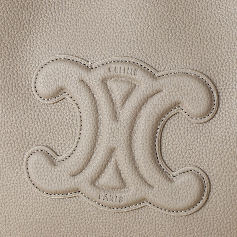 N品 セリーヌ バッグ 人気 ランキング CELINE トートバッグ 人気 ミディアム カバ アナイス キュイル トリオンフ 116853ENY.10BL ぺブル ゴールド金具 - 画像 (9)