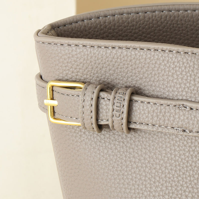 N品 セリーヌ バッグ 人気 ランキング CELINE トートバッグ 人気 ミディアム カバ アナイス キュイル トリオンフ 116853ENY.10BL ぺブル ゴールド金具 - 画像 (6)