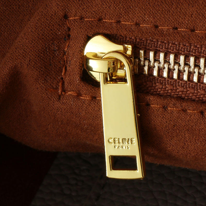 N品 セリーヌ バッグ 人気 ランキング CELINE トートバッグ 人気 ミディアム カバ アナイス キュイル トリオンフ 116853ENY.10BL ぺブル ゴールド金具 - 画像 (3)