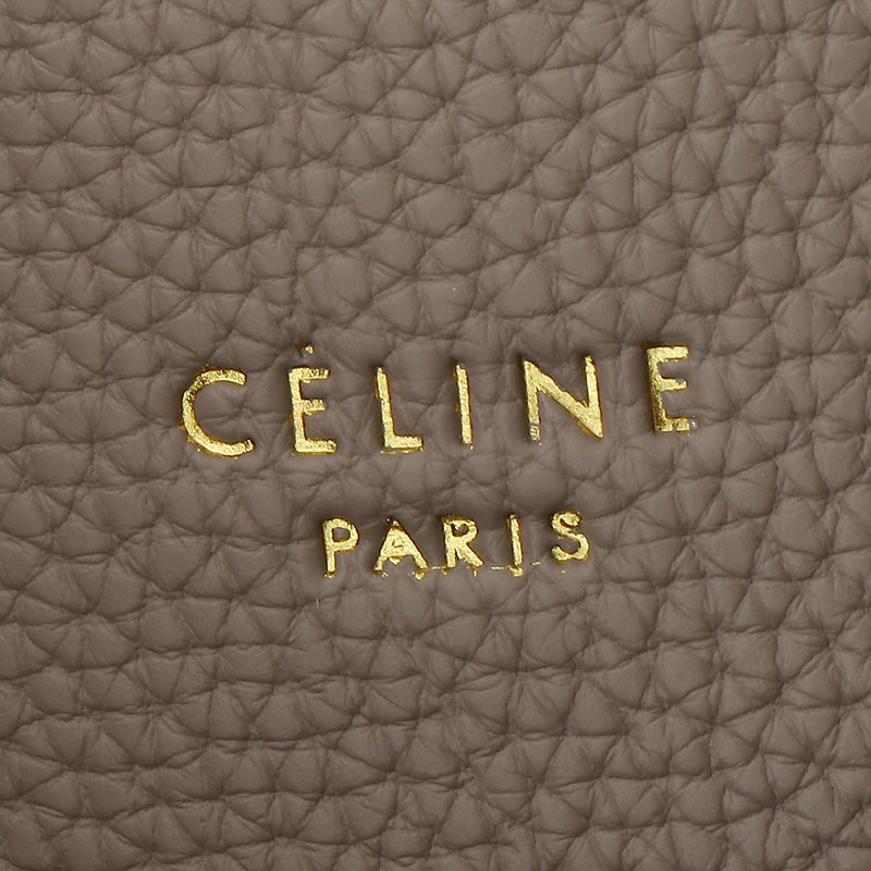 N品 セリーヌ バッグ 人気 ランキング CELINE トートバッグ 人気 ミディアム カバ アナイス キュイル トリオンフ 116853ENY.10BL ぺブル ゴールド金具 - 画像 (2)