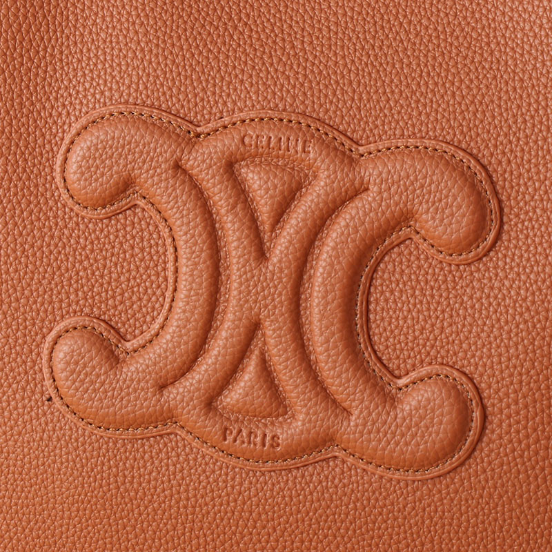 N品 セリーヌ バッグ 人気 ランキング CELINE トートバッグ 人気 ミディアム カバ アナイス キュイル トリオンフ 116853ENY.04LU タン ゴールド金具 - 画像 (9)