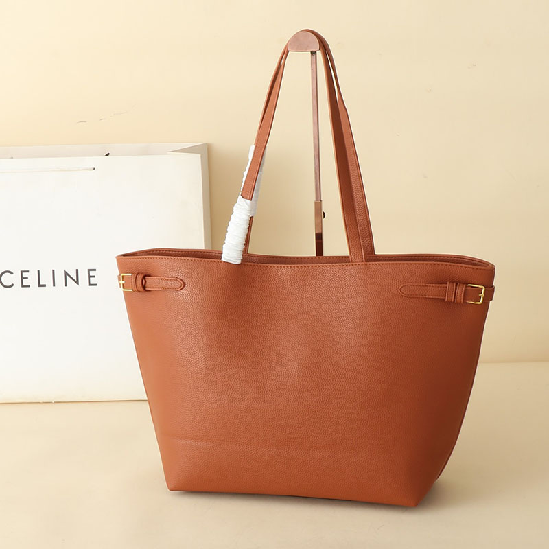 N品 セリーヌ バッグ 人気 ランキング CELINE トートバッグ 人気 ミディアム カバ アナイス キュイル トリオンフ 116853ENY.04LU タン ゴールド金具 - 画像 (7)