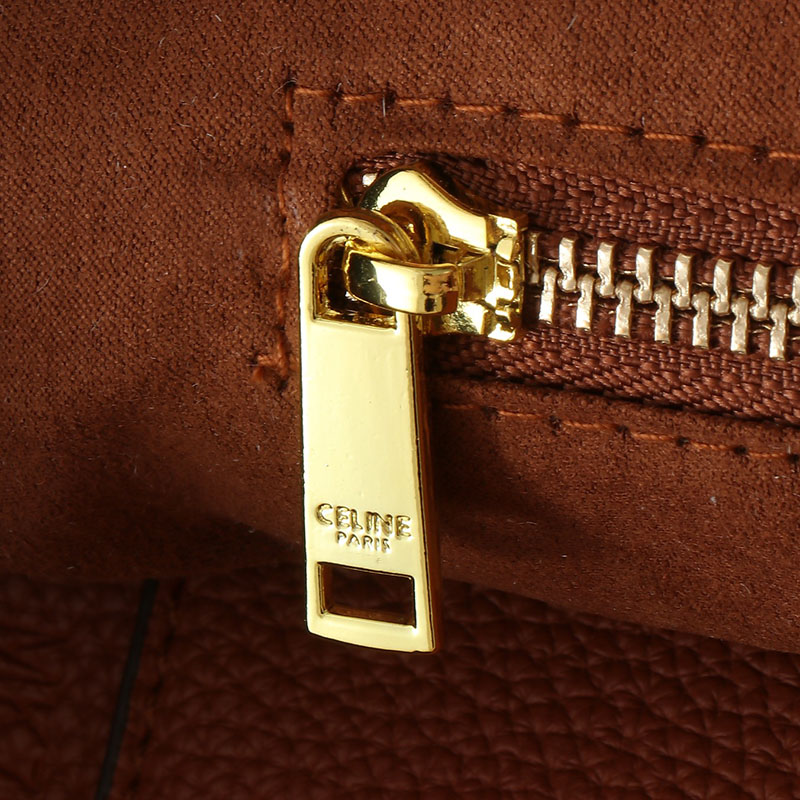N品 セリーヌ バッグ 人気 ランキング CELINE トートバッグ 人気 ミディアム カバ アナイス キュイル トリオンフ 116853ENY.04LU タン ゴールド金具 - 画像 (3)